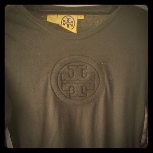 Tory Burch long sleeve shirt. Black.