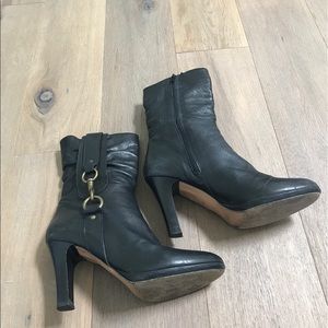 COACH platform heeled booties