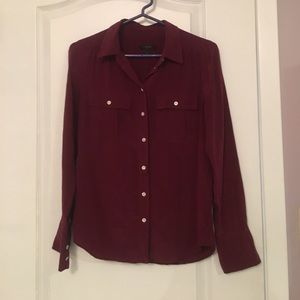 Jcrew Silk Blouse Sz 0