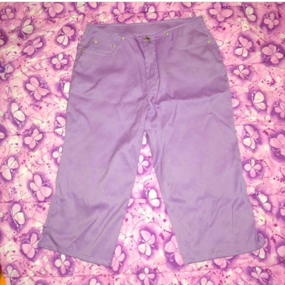 y2k vintage Limited too 90s purple capris