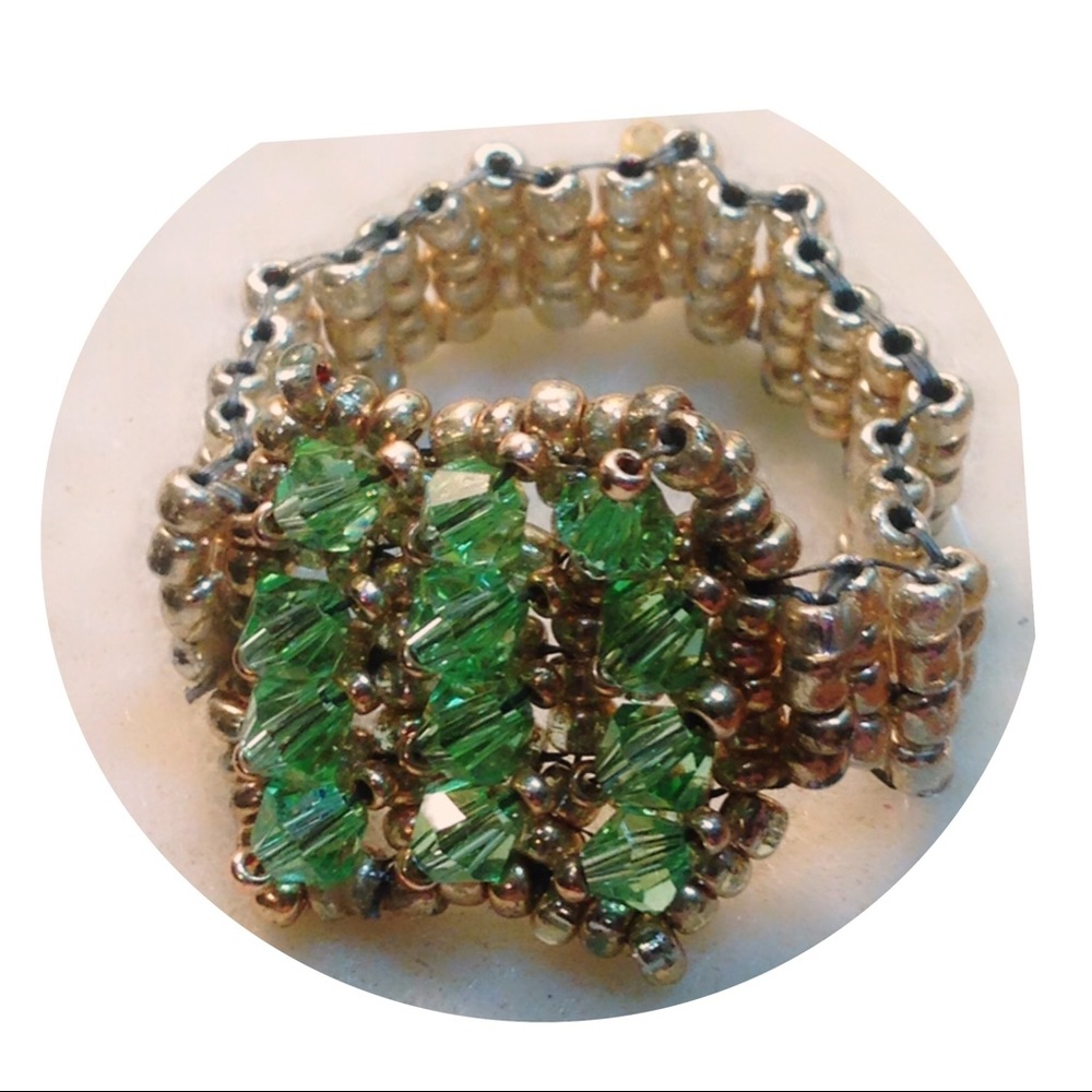 Hand Sewn Right Angle Weave Fashion Rings 💍