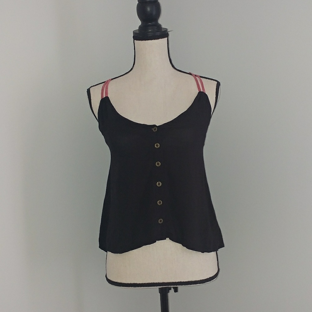 Guess button up tank top