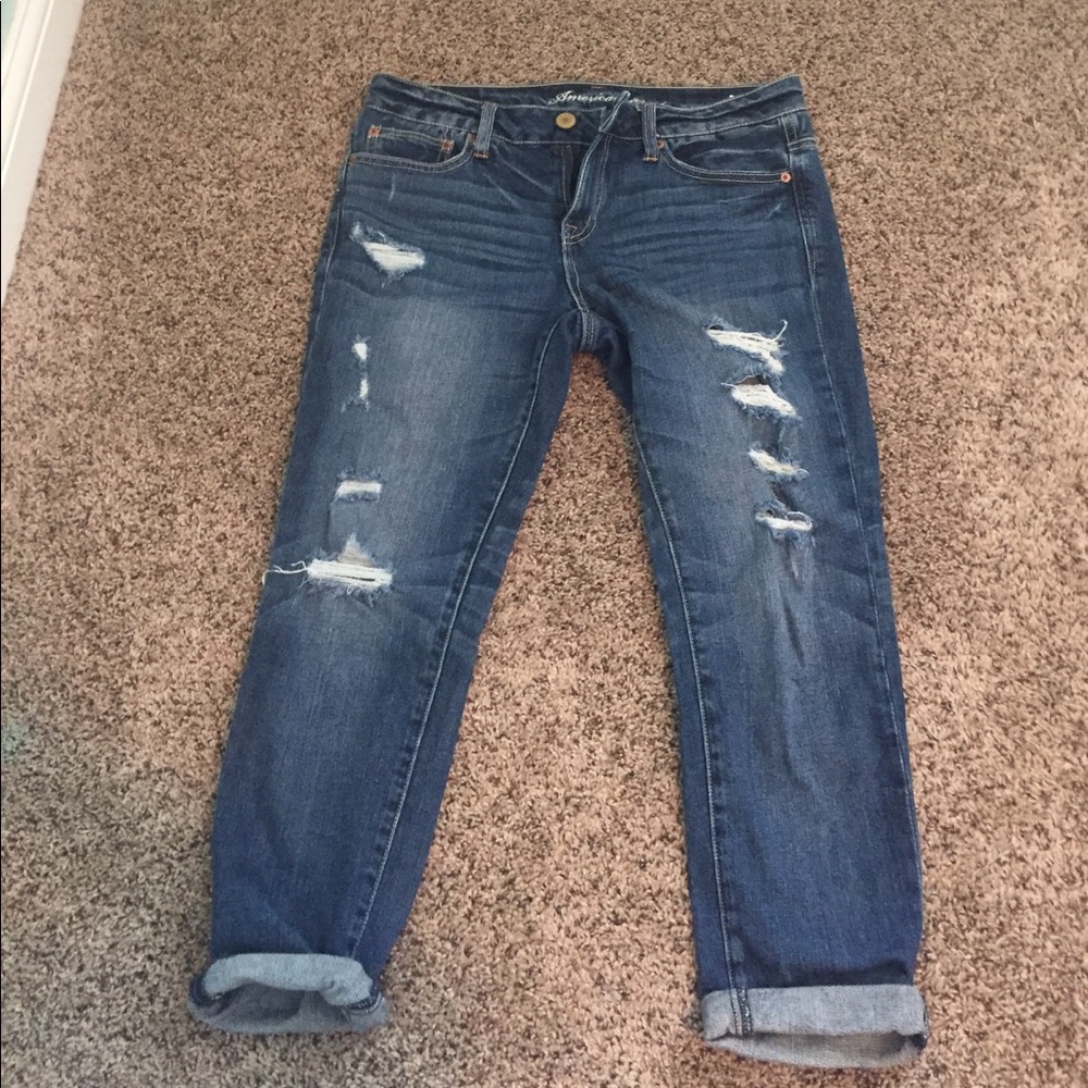 American eagle cropped jeans size 4