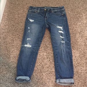American eagle cropped jeans size 4