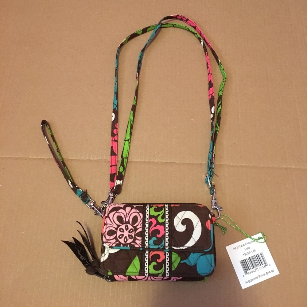 Vera Bradley Crossbody in Lola. NEW WITH TAGS