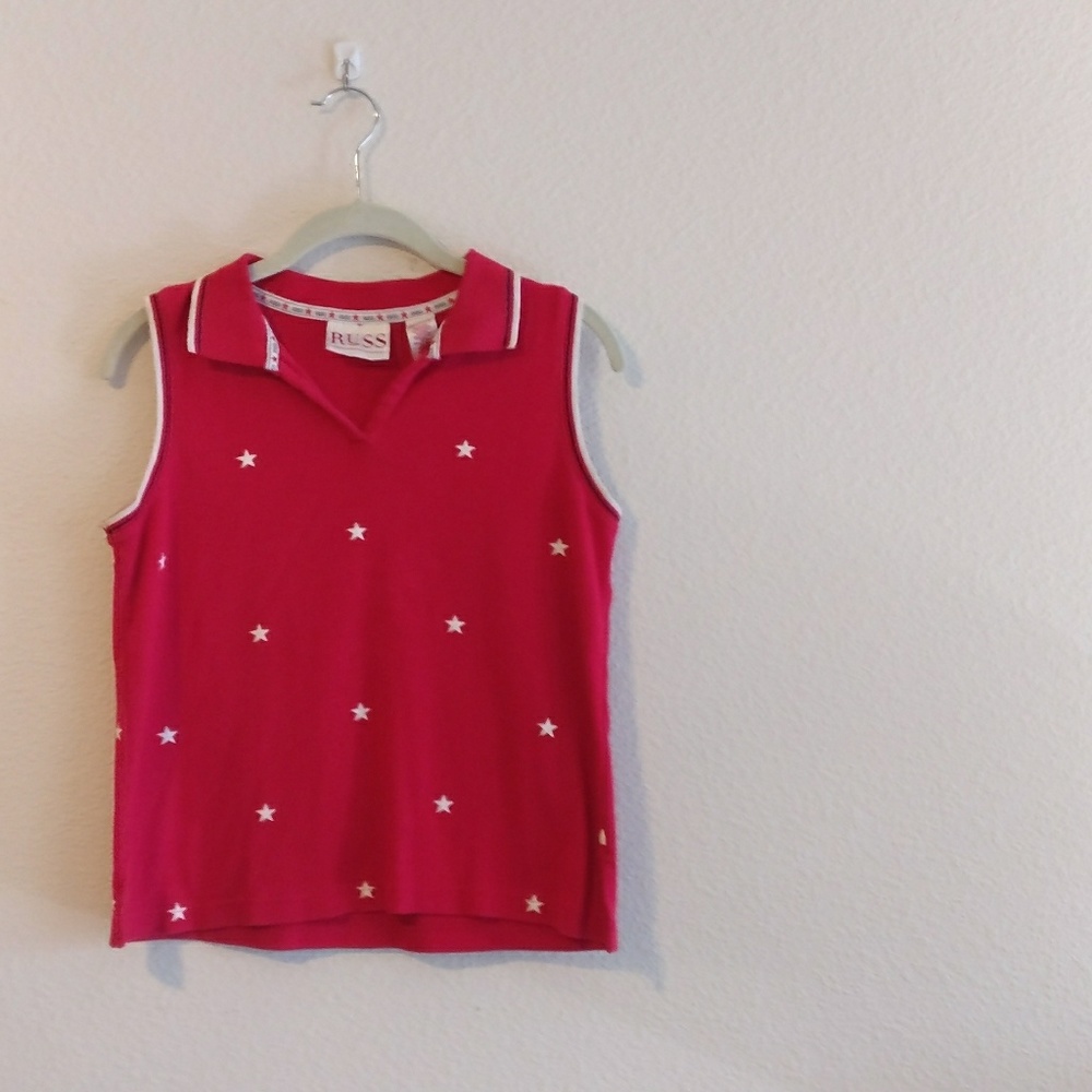 Sleeveless Star Polo