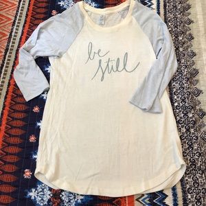Be Still baseball Tee
