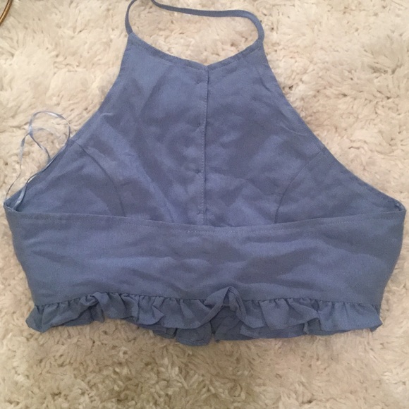 ❌SOLD❌ Baby blue Halter - Picture 3 of 3