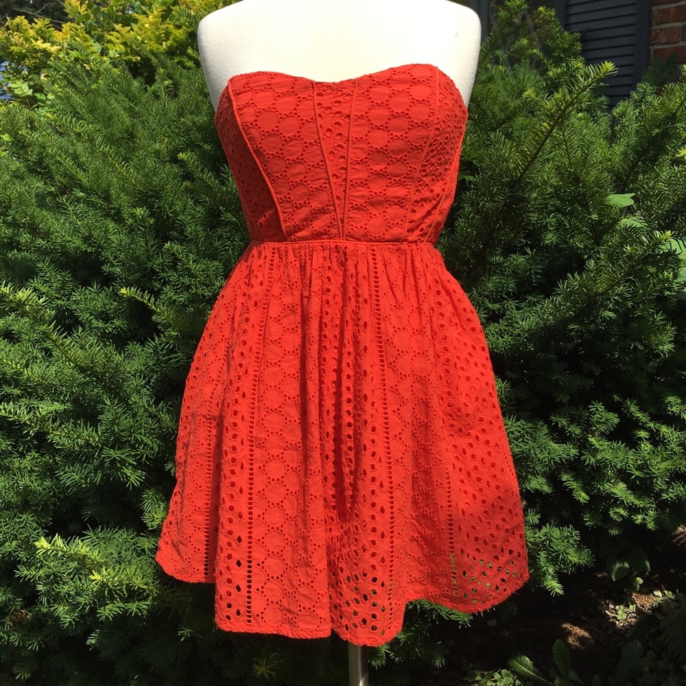 Kimchi Blue Payton eyelet strapless sundress