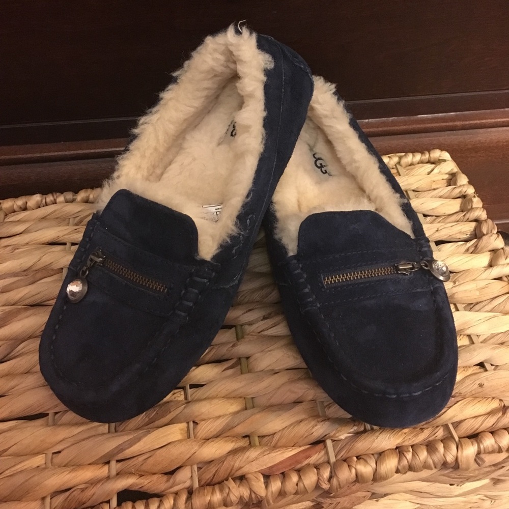 Navy Ugg Loafers