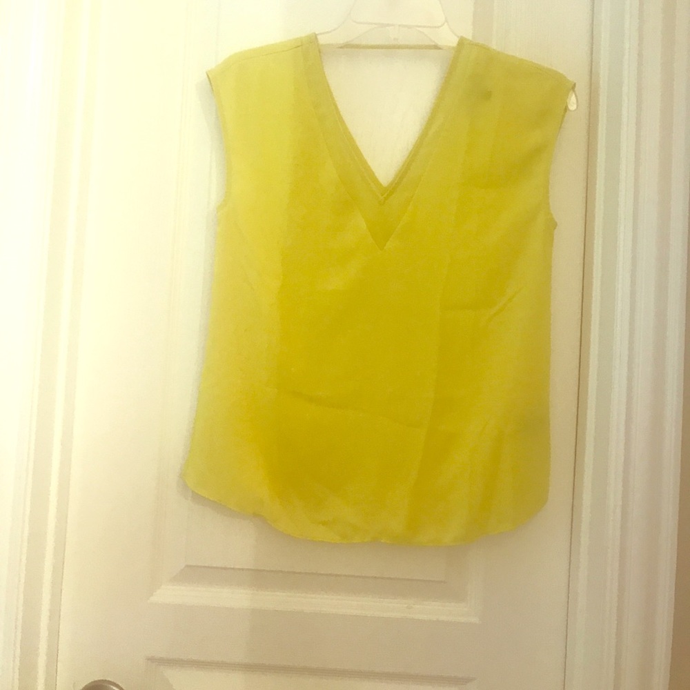 Neon yellow EXPRESS blouse.