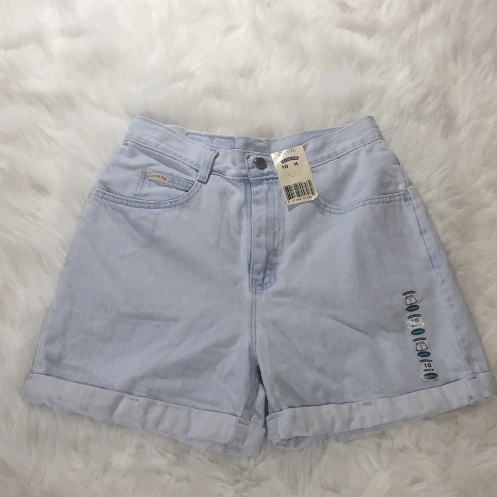 Vintage High Waist Mom Shorts light denim size 10M