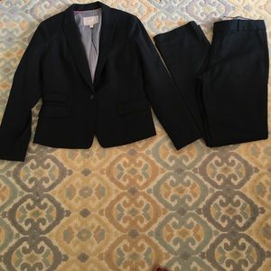 Banana Republic Black Power Suit