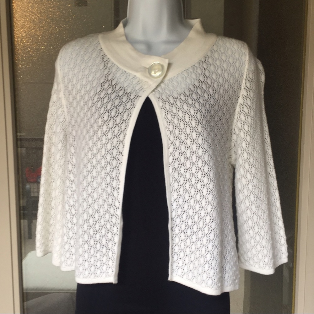White crop sweater
