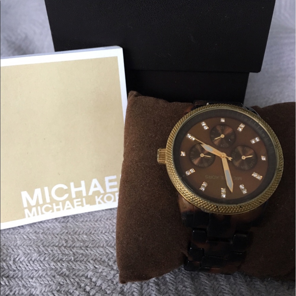 Michael Kors Tortoise Shell Watch