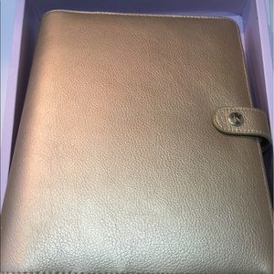 Gold A5 Kikki K leather planner
