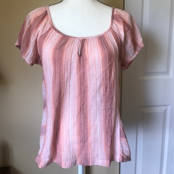Prana Whitney Top w Keyhole Scoop Neck Tie Back - Picture 5 of 7