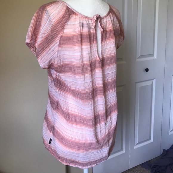 Prana Whitney Top w Keyhole Scoop Neck Tie Back - Picture 7 of 7
