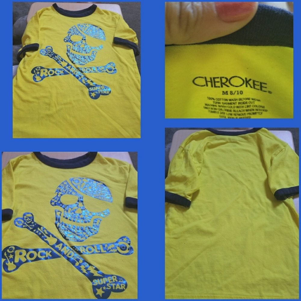 Boy's Cherokee Skull/Rock N Roll T-Shirt