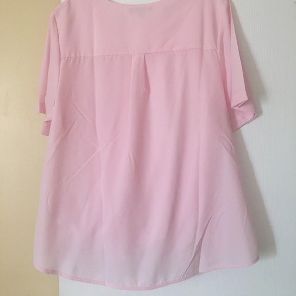 Pink Wrap Blouse - Picture 4 of 4