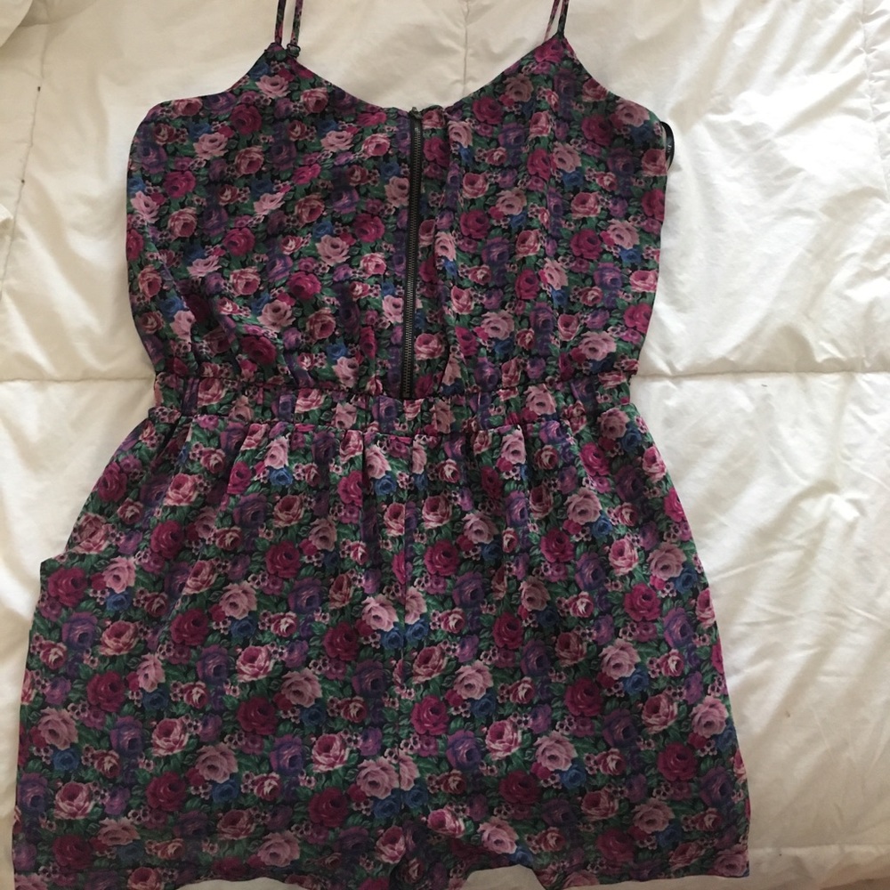 Floral print romper