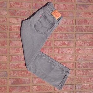 Men's Levis 513 slim straight jeans, gray, 31x30