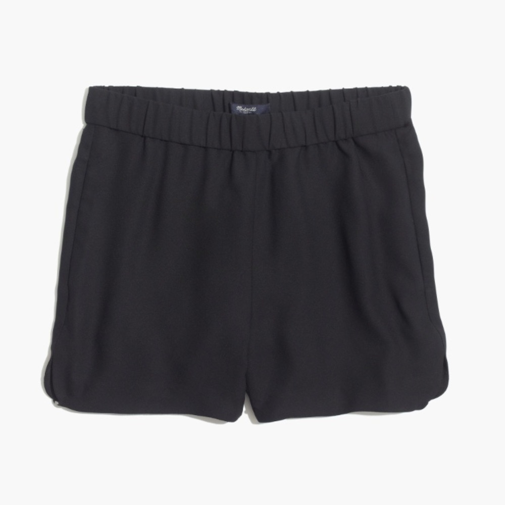 Madewell black "pull on" shorts (Never Been Worn)