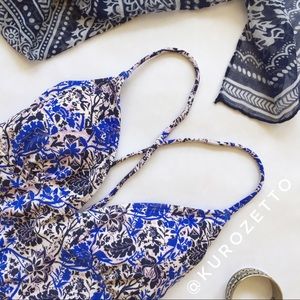 Athleta strappy one piece Indigo Shores swimsuit