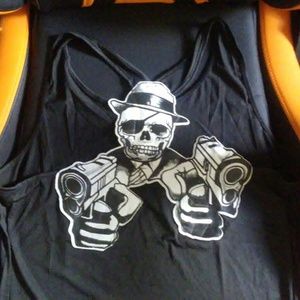 skull Gun Slinger Tank Top