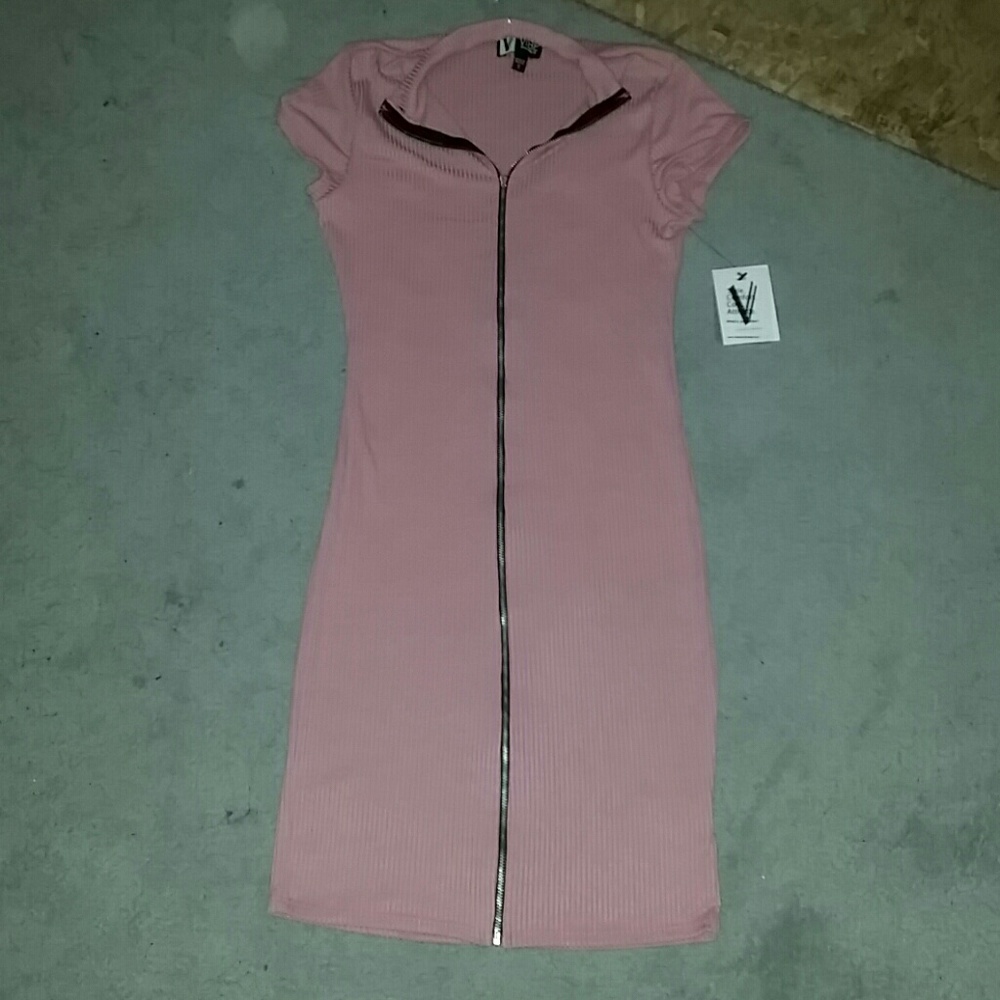 Mauve Zip Dress