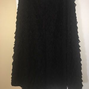 Black Ruffles Skirt