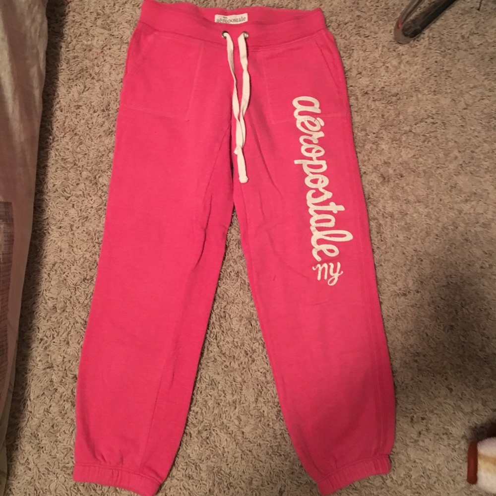 Pink sweat pants