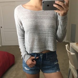 brandy melville cropped long sleeve