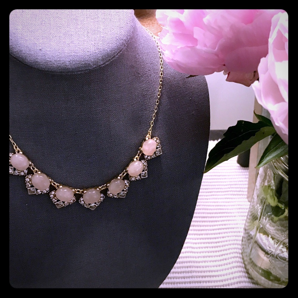 Pink statement necklace