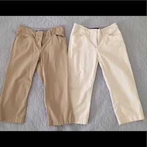 2 Tommy Hilfiger Cropped Casual Pants
