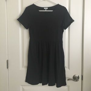Black skater dress from Tobi