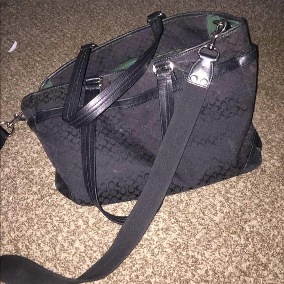 Coach transatlantic large black tote bag - Picture 1 of 5