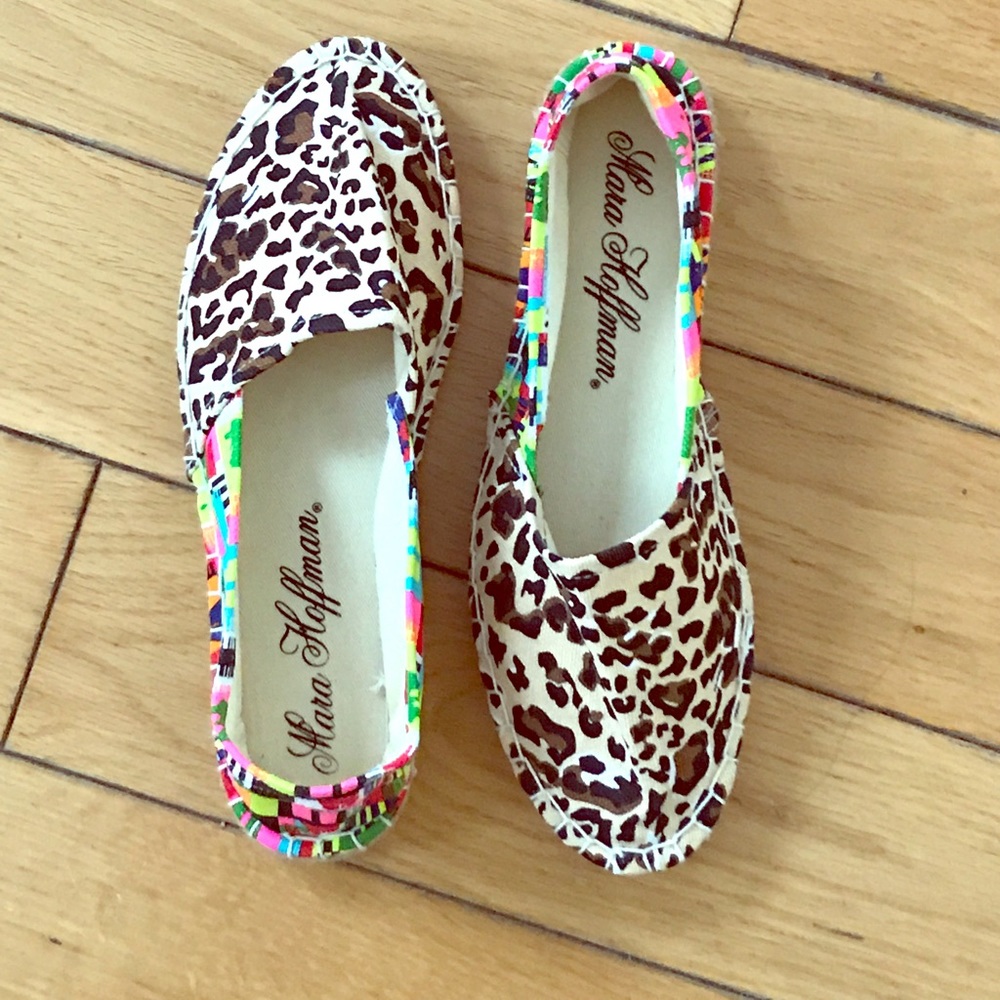 Mara Hoffman Jaguar mixed-print espadrilles