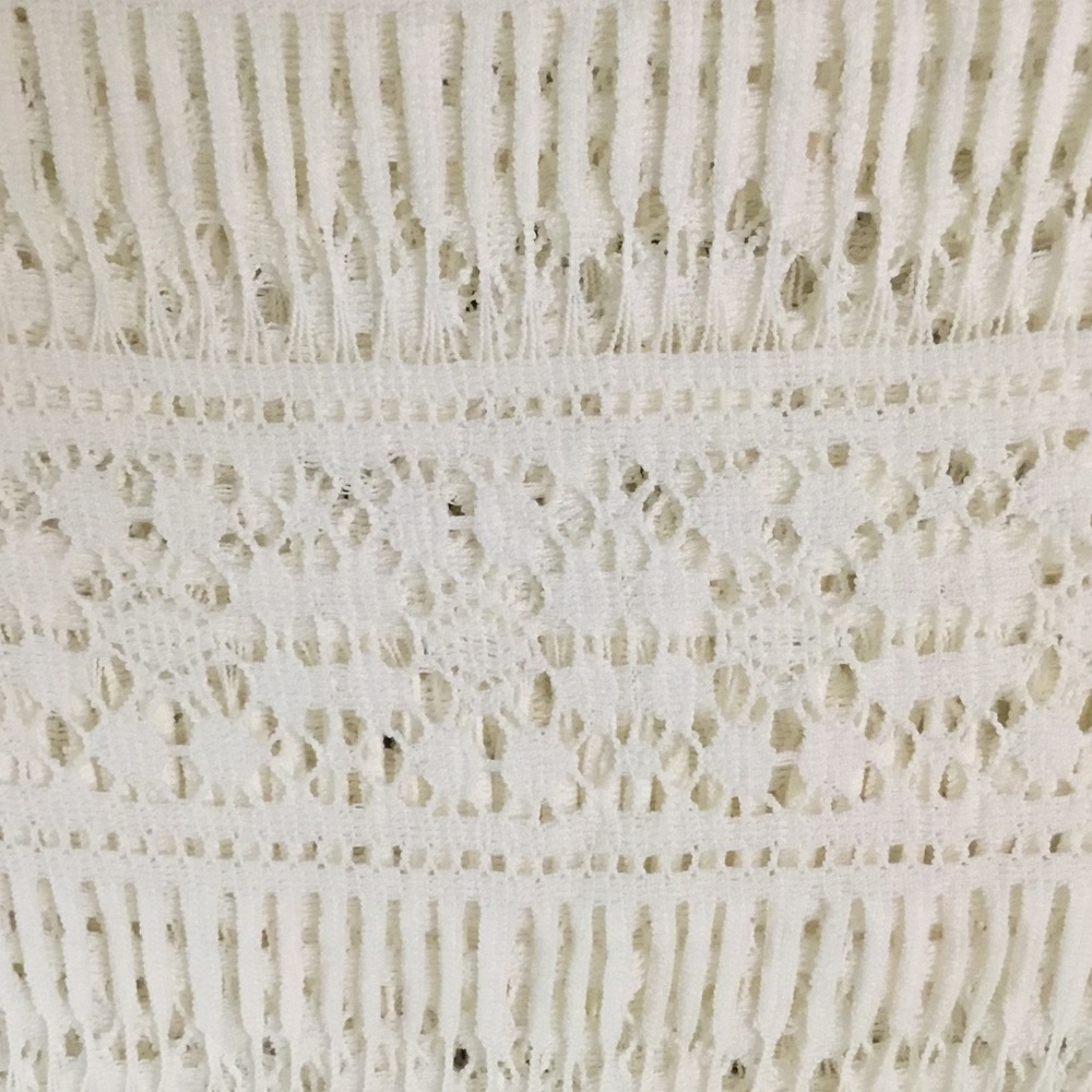 Crochet Fabric 2 1/2 yards white