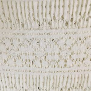 Crochet Fabric 2 1/2 yards white