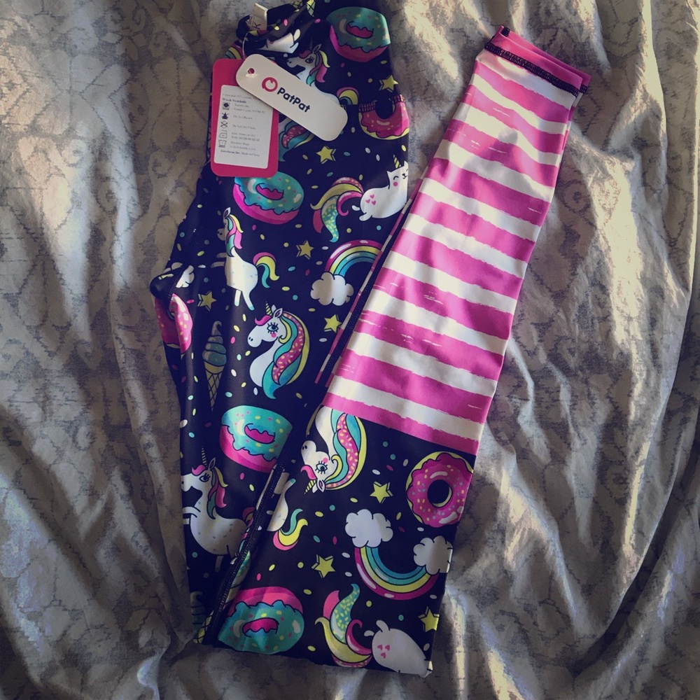 Unicorn, kitten and donut leggings 🦄