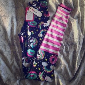 Unicorn, kitten and donut leggings 🦄