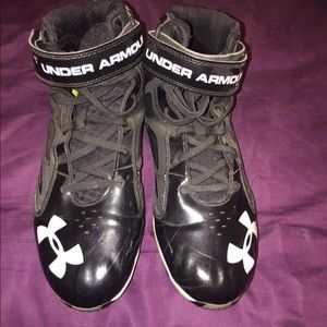 Under Armor used one season football cleats
