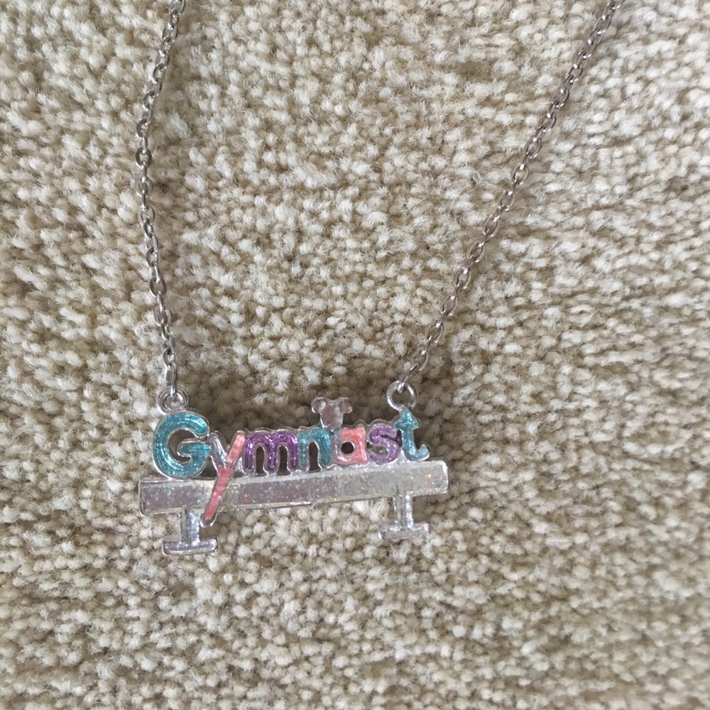 Gymnast Necklace with Mickey Mouse above