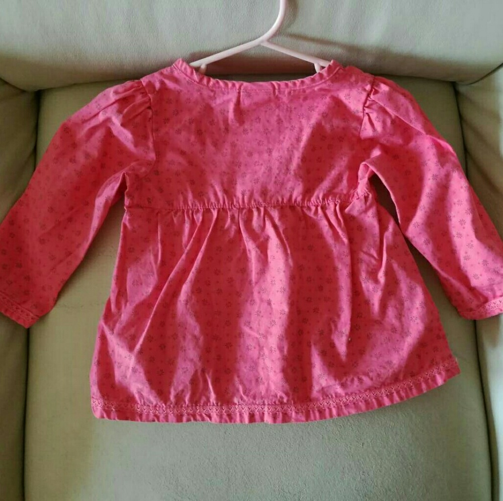 Classic Pooh by Disney pink dressy shirt 18M girl - Picture 3 of 6