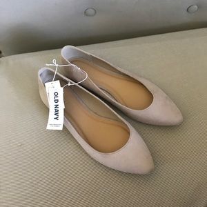 Old navy, beige ballet flats. NEVER WORN