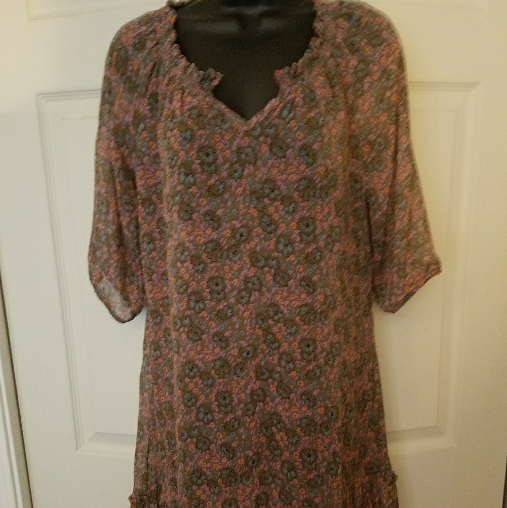 Old Navy sheer floral dress