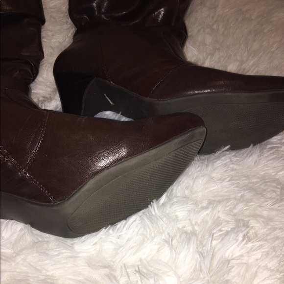 RIALTO Women's Casual Boots  Cognac Size 7M