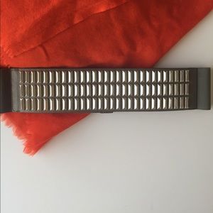 Authentic BCBGMaxazria grey studded waist belt