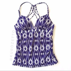 Athleta ikat print Aqualuxe tankini